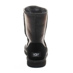 Угги женские ботинки UGG Classic Short Metallic Black