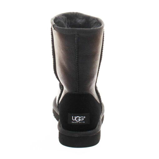 Угги женские ботинки UGG Classic Short Metallic Black - фото 3