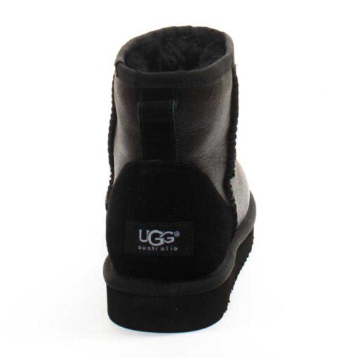 Угги женские ботинки UGG Mini Classic Metallic Black - фото 3