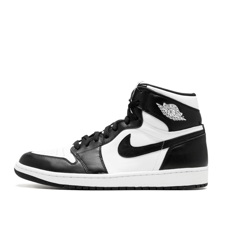 black and white air jordan 1's