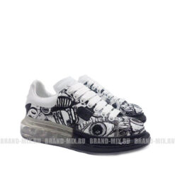 Кроссовки Alexander McQueen Clear Sole Sneakers Leather Black White