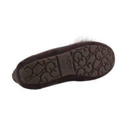 Угги женские мокасины UGG Pom Pom Dakota Chocolate