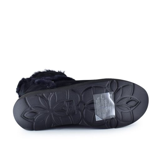 Угги женские ботинки UGG Luxe Spill Seam Mini Boot Black - фото 2