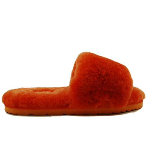 Угги тапочки женские UGG Fluff Slide Slippers Orange - фото 1