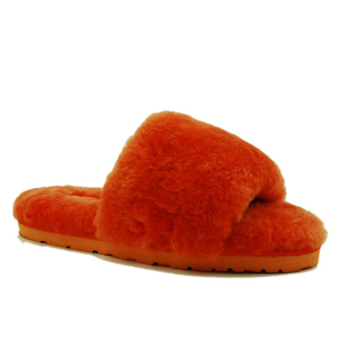Угги тапочки женские UGG Fluff Slide Slippers Orange - фото 2
