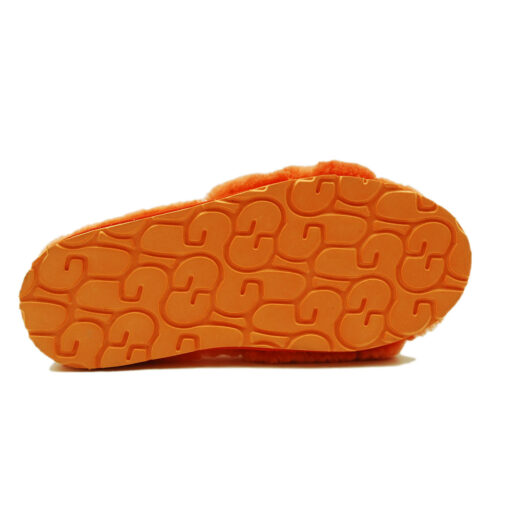 Угги тапочки женские UGG Fluff Slide Slippers Orange - фото 5