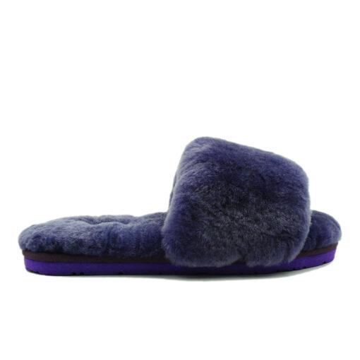 Угги тапочки женские UGG Fluff Slide Slippers Purple - фото 1