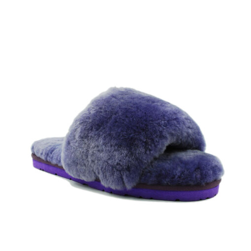 Угги тапочки женские UGG Fluff Slide Slippers Purple - фото 2