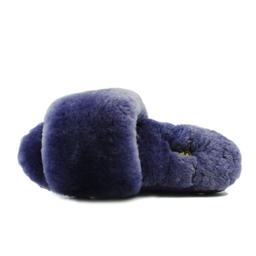 Угги тапочки женские UGG Fluff Slide Slippers Purple - фото 4