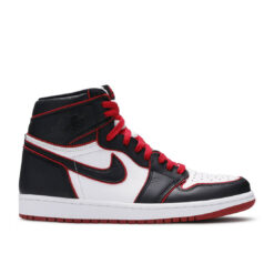 Кроссовки Nike Air Jordan 1 Retro High OG Bloodline бело-чёрные