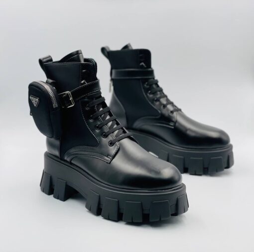 Ботинки женские Prada A53290 черные - фото 2