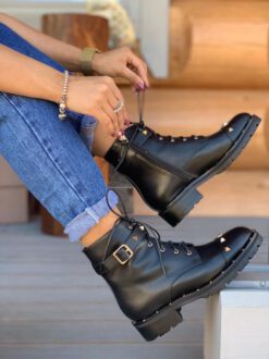 Ботинки женские Валентино черные A53445