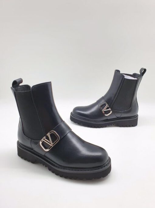 Ботинки женские Валентино черные A53511 - фото 1