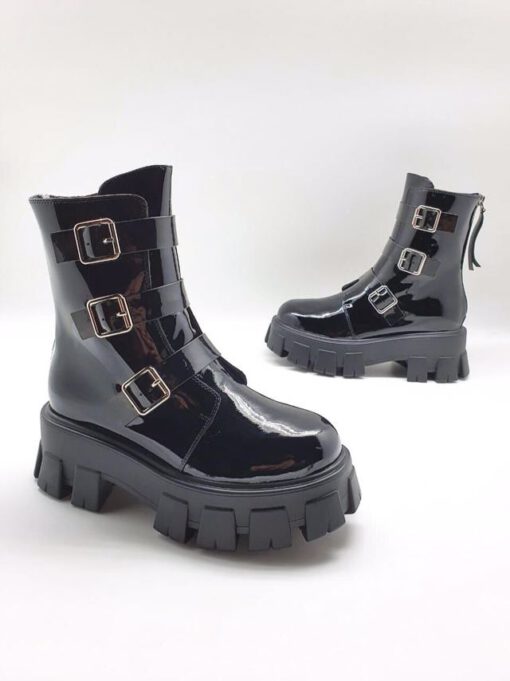 Ботинки женские Prada черные A53571 - фото 2