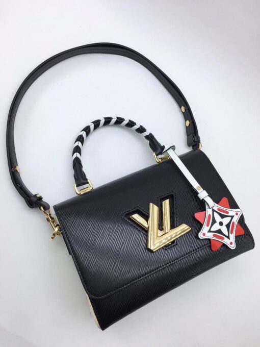 Женская кожаная сумка Louis Vuitton черная A51008 - фото 2