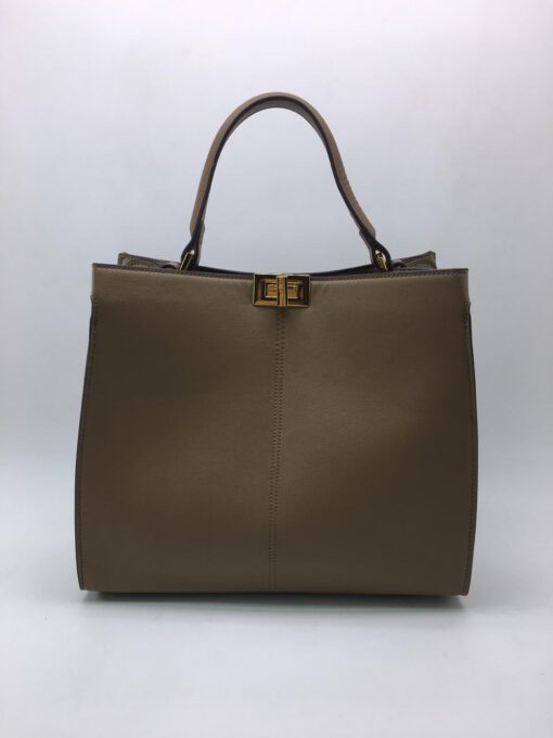 Женская сумка Fendi 51146 коричневая 32x28 см - фото 1