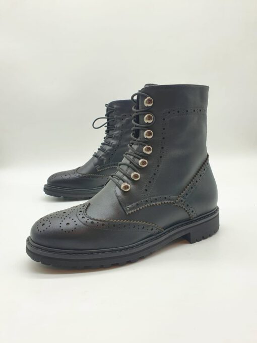 Ботинки женские Валентино черные A51851 - фото 3