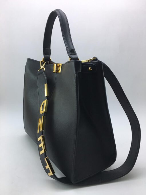 Женская сумка Fendi 351154 черная 2x28 см - фото 4