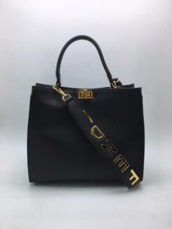 Женская сумка Fendi 351154 черная 2x28 см - фото 6
