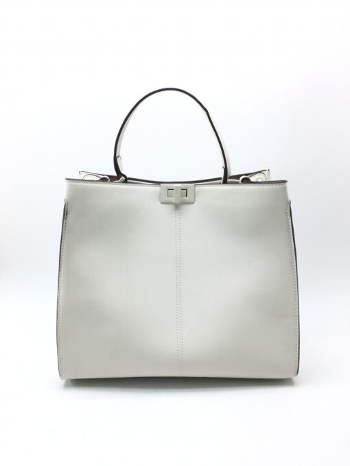 Женская сумка Fendi 51167 белая 32x28 см - фото 1