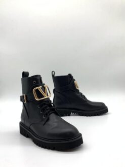 Ботинки женские Валентино черные A52077