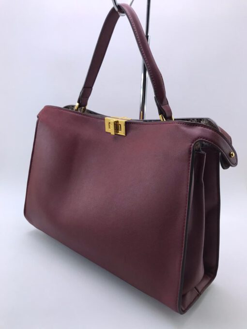 Женская сумка Fendi 51185 бордовая - фото 1