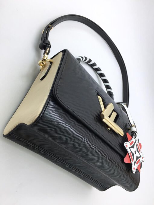 Женская кожаная сумка Louis Vuitton черная A51008 - фото 7