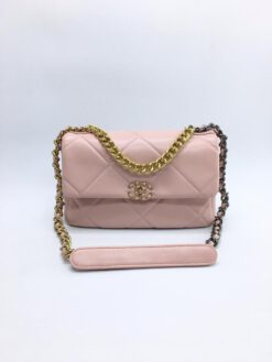 Женская сумка Chanel розовая - фото 4