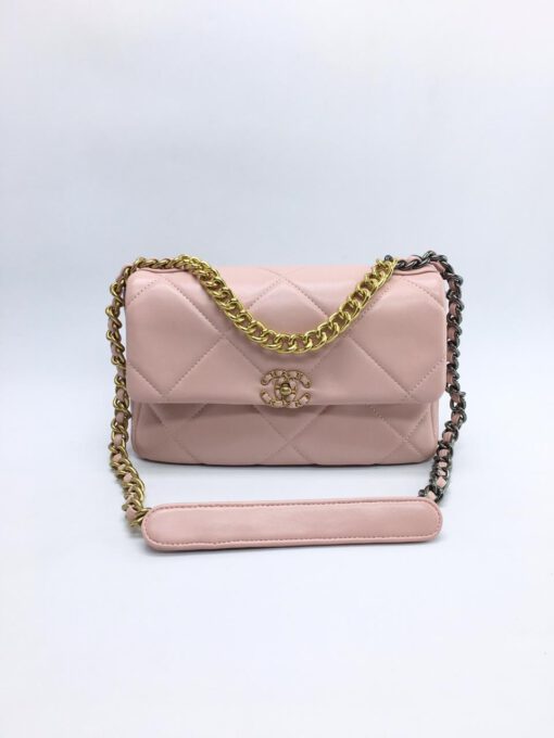 Женская сумка Chanel розовая - фото 1