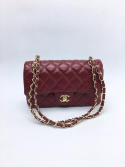 Женская сумка Chanel 26x16x8 красная A53875 - фото 12
