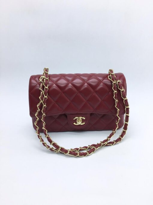 Женская сумка Chanel 26x16x8 красная A53875 - фото 1