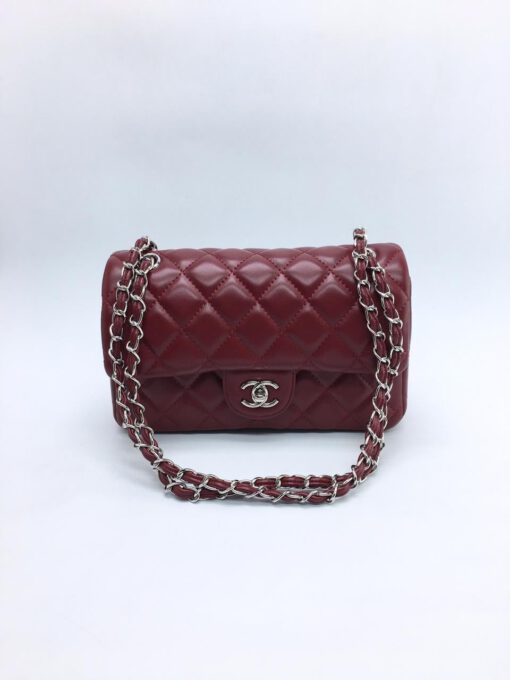 Женская сумка Chanel 26x16x8 красная A53888 - фото 1