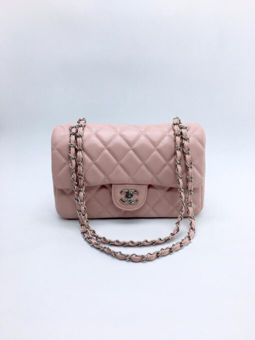 Женская сумка Chanel 26x16x8 розовая A53892 - фото 1