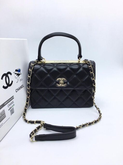 Женская сумка Chanel 24x18x9 черная A53910 - фото 1