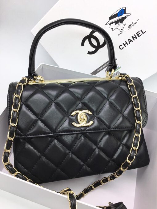 Женская сумка Chanel 24x18x9 черная A53910 - фото 2