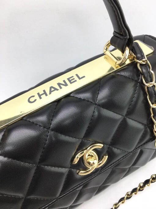 Женская сумка Chanel 24x18x9 черная A53910 - фото 3