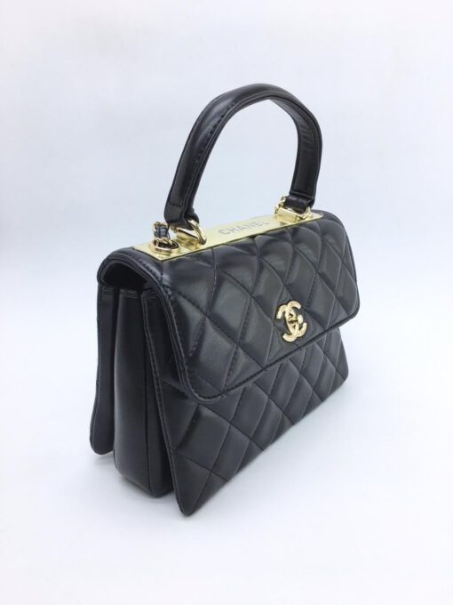 Женская сумка Chanel 24x18x9 черная A53910 - фото 4