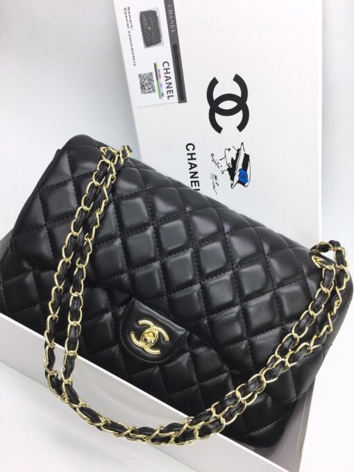 Женская сумка Chanel 30x19x10 черная A53925 - фото 1