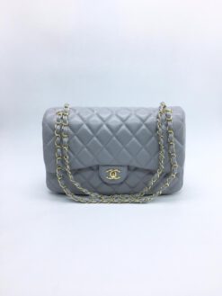 Женская сумка Chanel 30x19x10 серая A53932