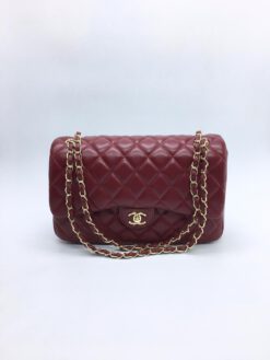 Женская сумка Chanel 30x19x10 красная a53934