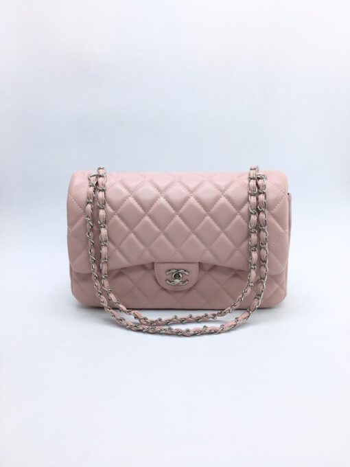 Женская сумка Chanel 30x19x10 розовая A53971 - фото 1