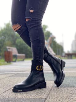 Ботинки женские Dior черные A52847