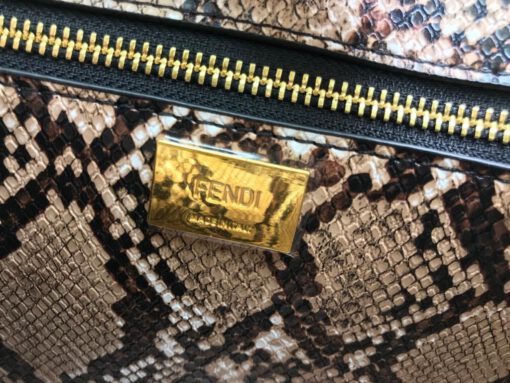 Женская сумка Fendi 51207 бордовая 32x24 см - фото 2