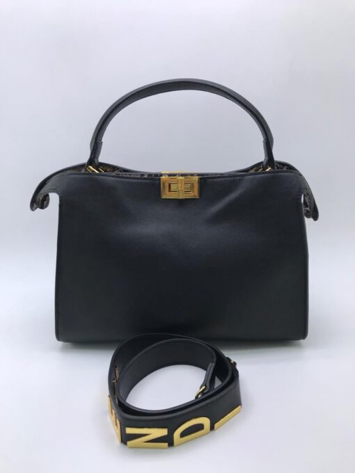 Женская сумка Fendi 51214 черная 32x24 см - фото 1