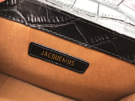 Женская кожаная сумка Jacquemus Le Chiquito 20/16 см черная - фото 3