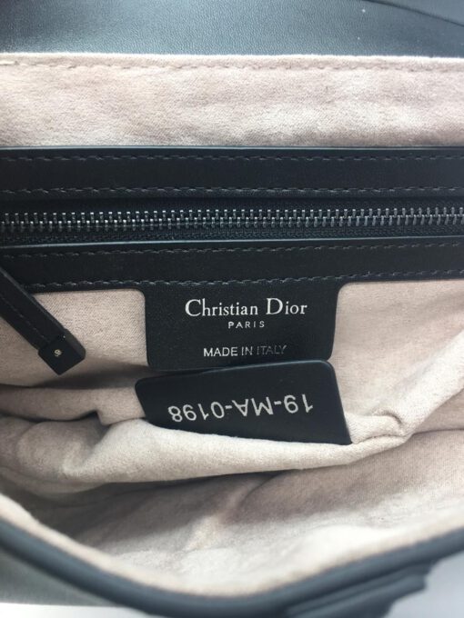 Женская кожаная сумка Christian Dior Saddle черная A50883 - фото 2
