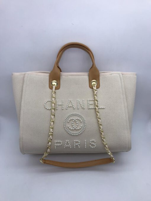 Женская сумка Chanel белая - фото 1