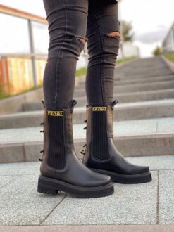Ботинки женские Fendi черные A53026