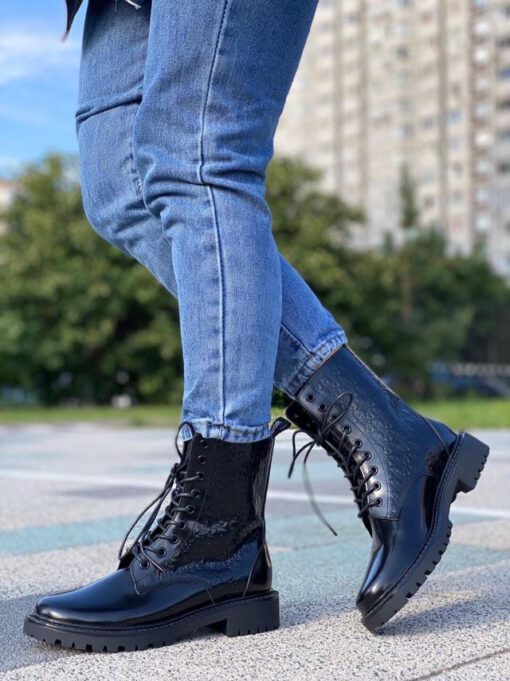 Ботинки женские Dior черные A53105 - фото 5