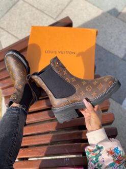Ботинки женские Louis Vuitton коричнево-черные A53215